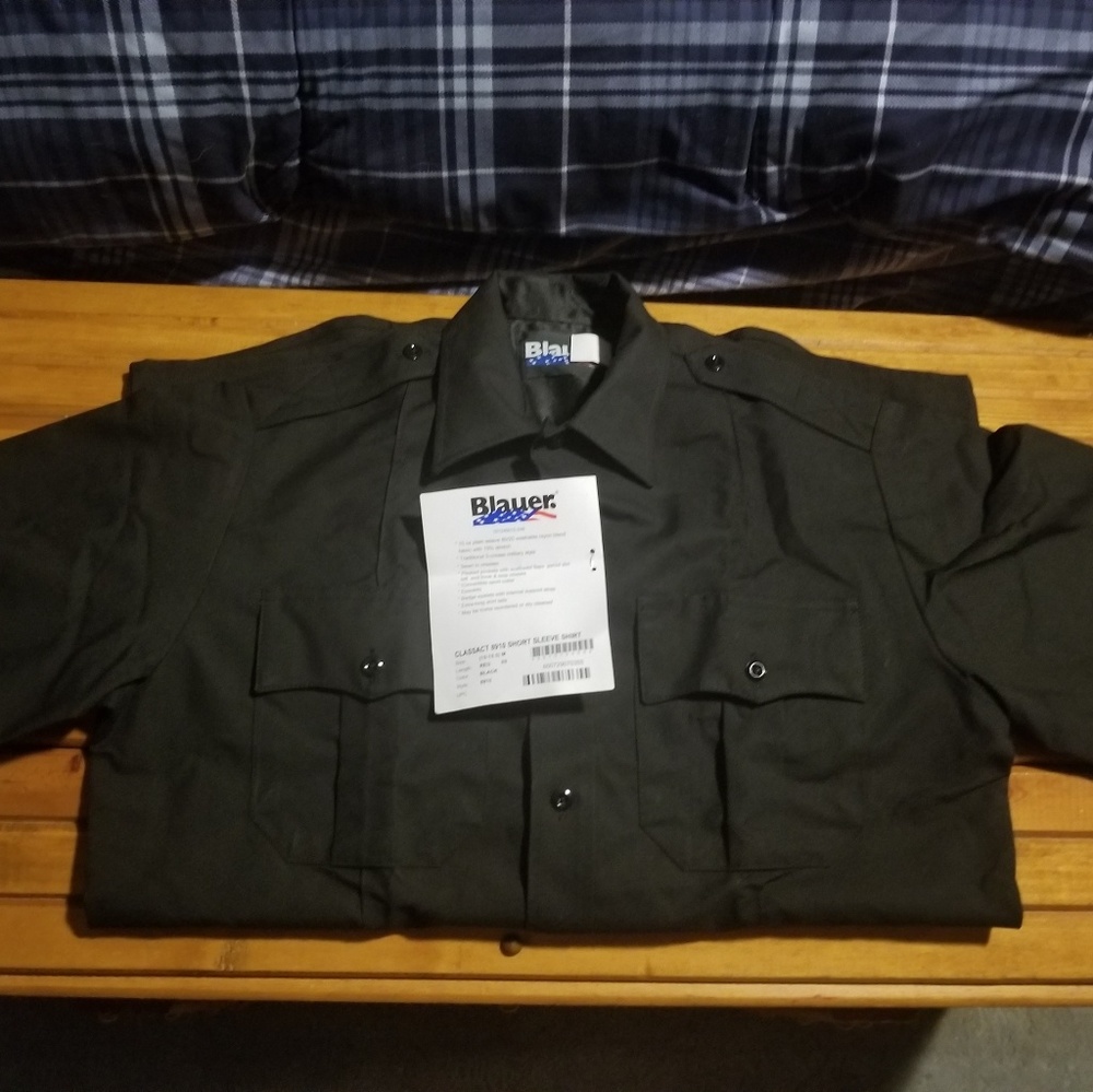 Blauer Black Uniform button up